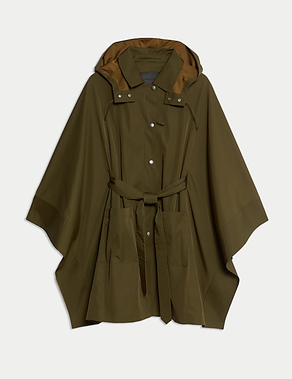 Showerproof Cape Style Trench Coat - JE