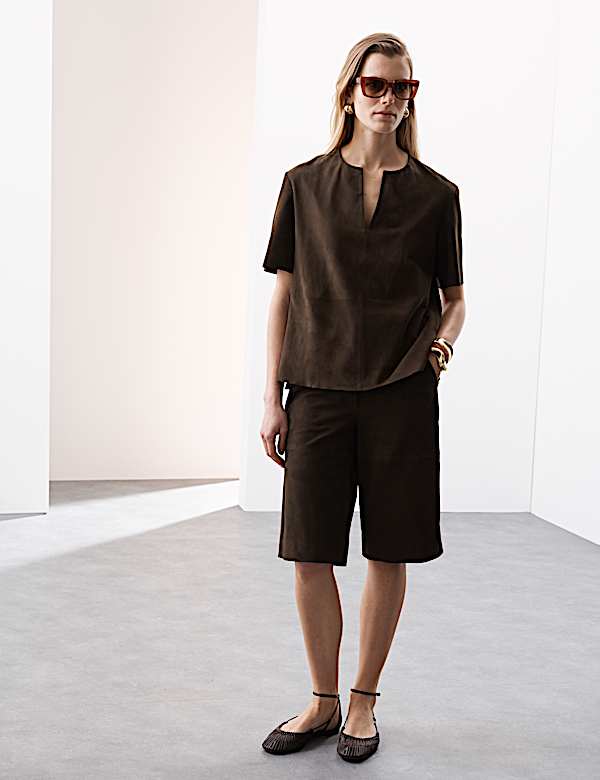 Pure Suede Kaftan Top - LT