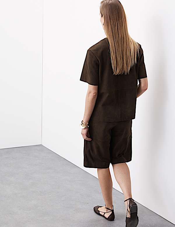 Pure Suede Kaftan Top - JO