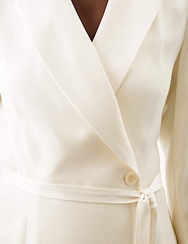 Twill Belted Blazer - GR