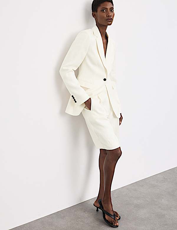Pure Linen Tailored Blazer - TW