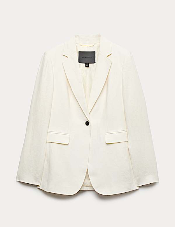 Pure Linen Tailored Blazer - TW