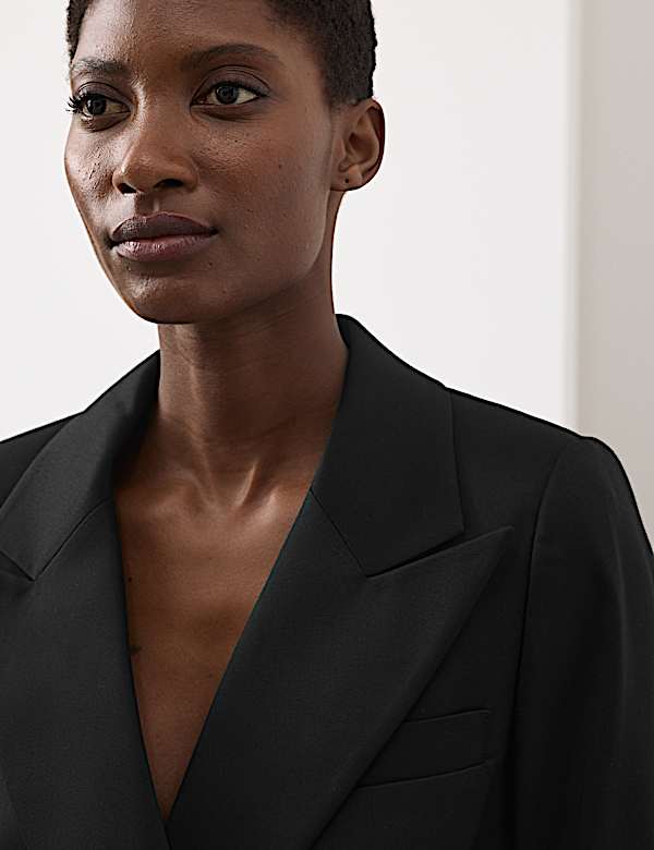 Lyocell Rich Tailored Double Breasted Blazer - JO