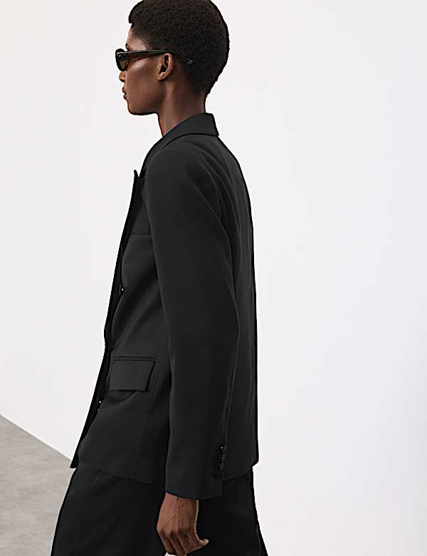 Lyocell Rich Tailored Double Breasted Blazer - JO