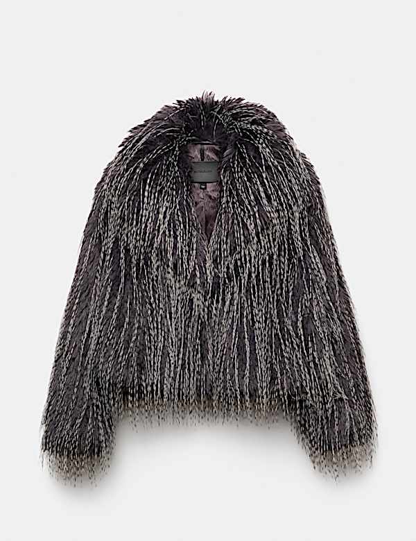 Short Tipped Faux Fur Jacket - CA