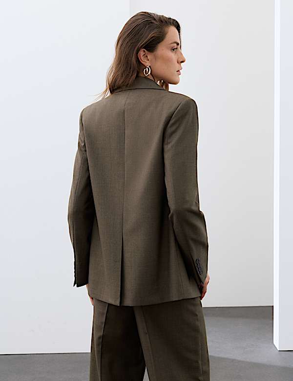 Wool Blend Tailored Blazer - IL
