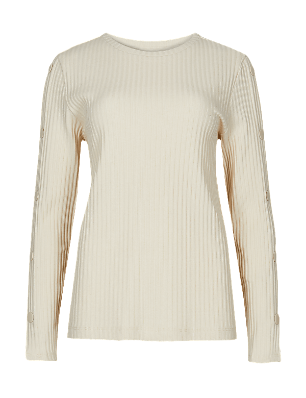 Textured Long Sleeve T-Shirt