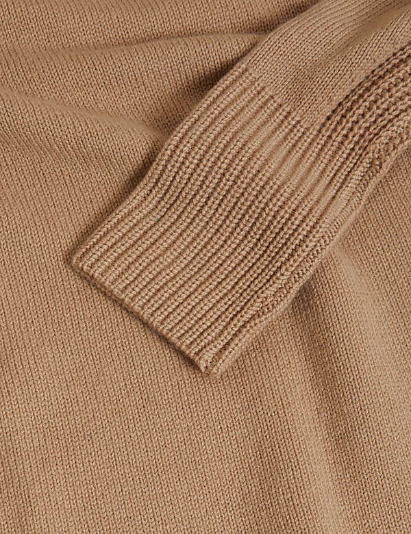 Fringed Longline Jumper with Wool