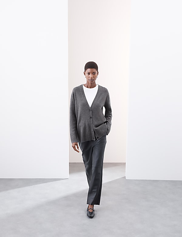 Merino Wool Rich Cardigan With Cashmere - VN