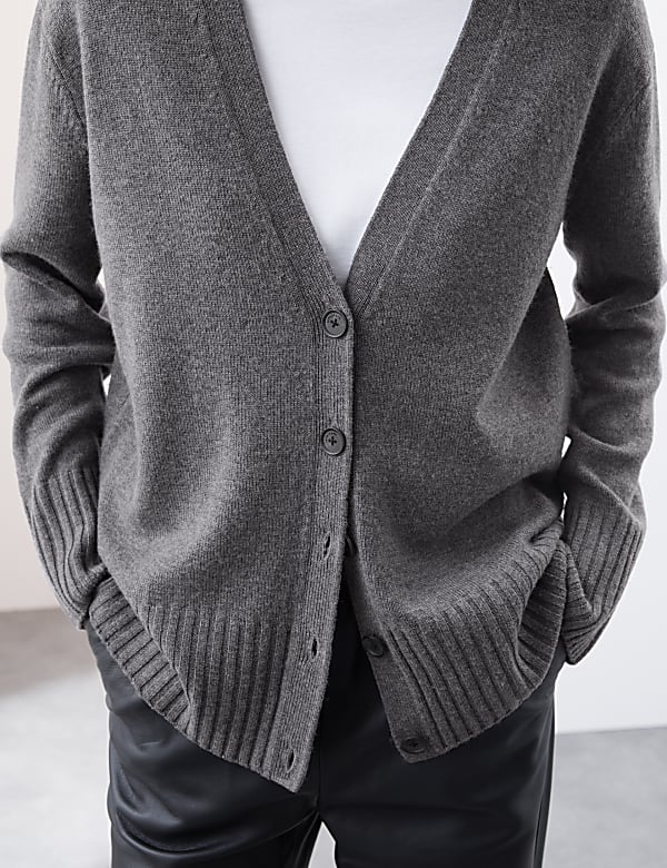 Merino Wool Rich Cardigan With Cashmere - VN