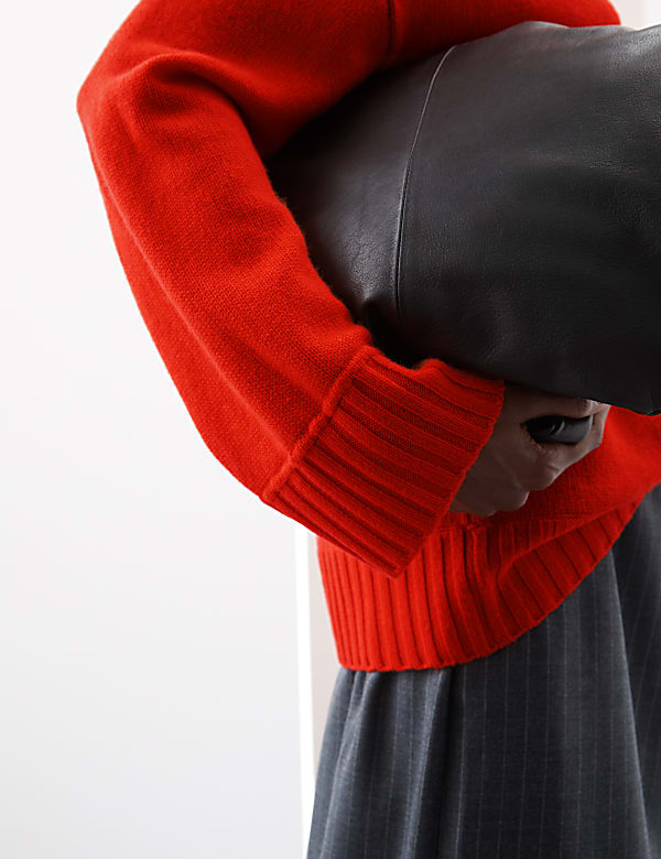 Merino Wool Rich Jumper With Cashmere - FR