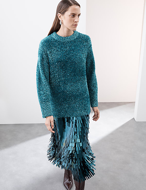 Tinsel Crew Neck Jumper - LV