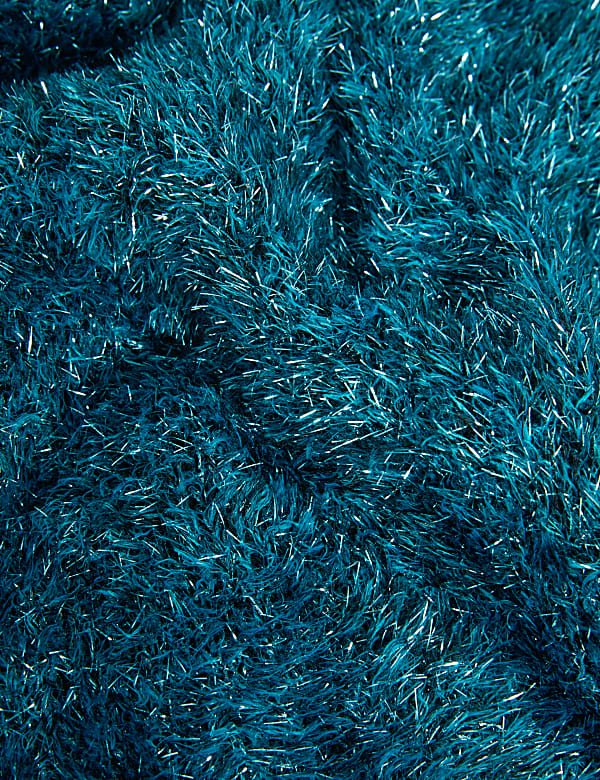 Jersey de escote cerrado con espumillón - US