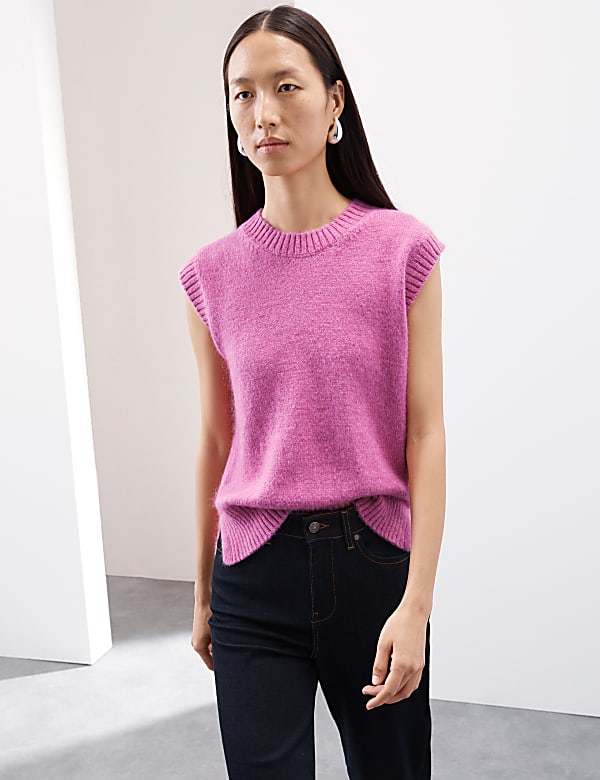 Pink jumper m&s sale