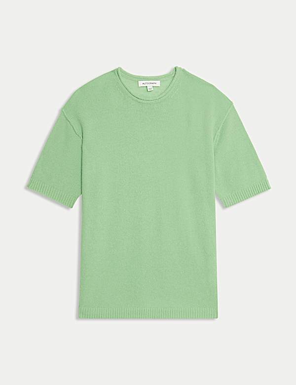 Textured Knitted Top With Alpaca and Merino Wool - RS