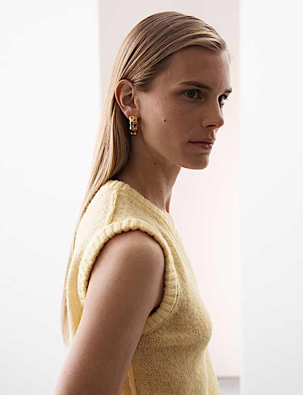 Πλεκτό Γιλέκο με V-Λαιμόκοψη από Κασμίρι - GR