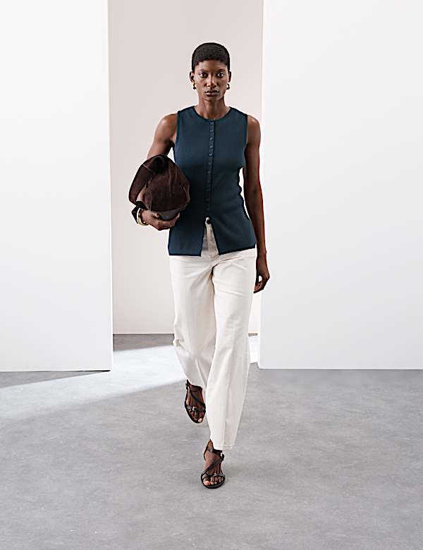 Gilet de costume ajust&eacute; coupe longue - CA