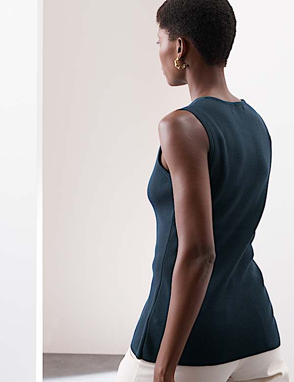 Gilet de costume ajust&eacute; coupe longue - CA