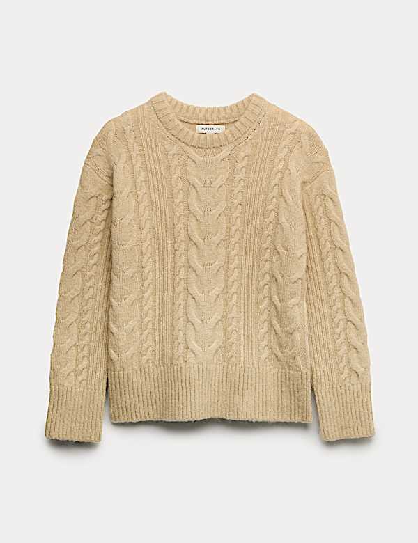 Jumper Rajut Kabel dengan Mohair - ID