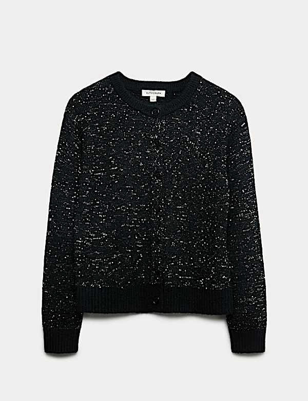 Vest met wol en lovertjes - NL