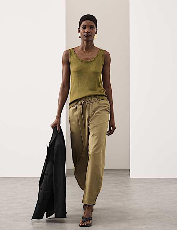 Metallic Knitted Vest Top - LT