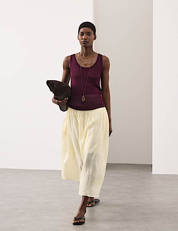 Metallic Knitted Vest Top - CZ
