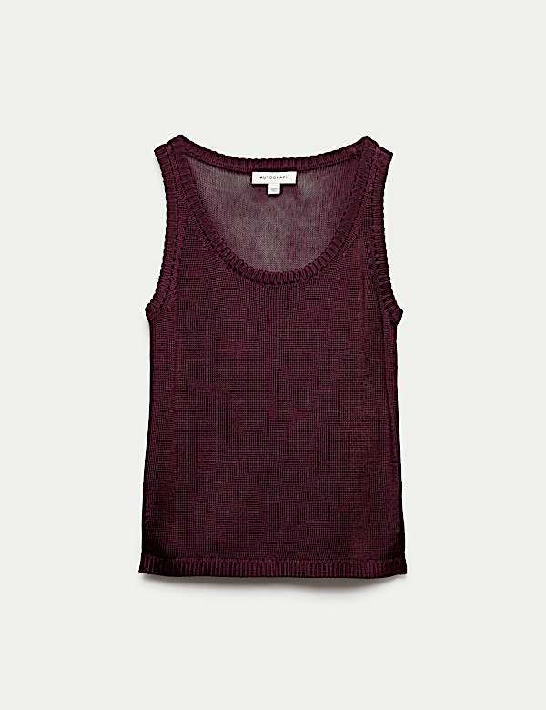 Metallic Knitted Vest Top - CZ