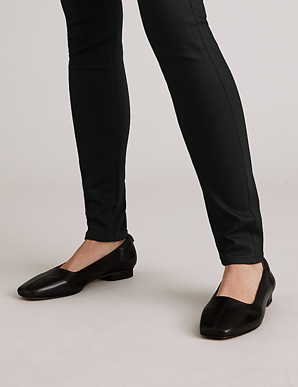 Stay New™ Skinny Button Front Jeans