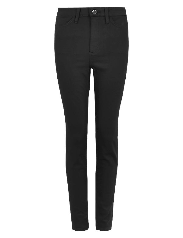 Stay New™ Skinny Button Front Jeans