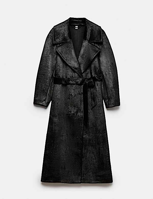 Manteau long en fausse fourrure de poney - FR