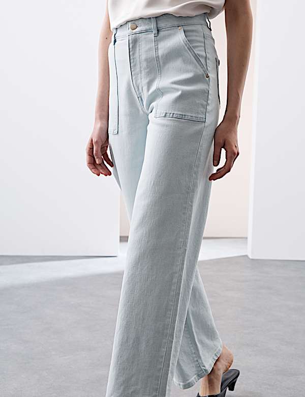 High Waisted Straight Leg Carpenter Jean - RS