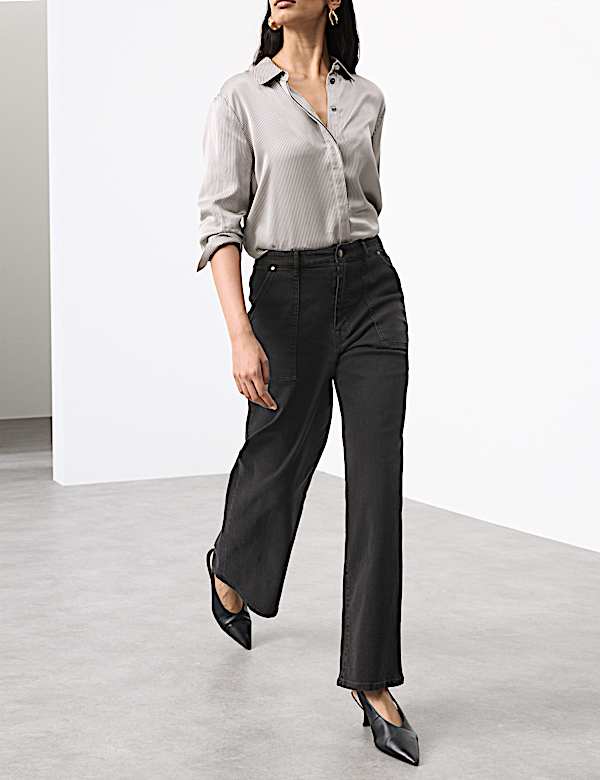 High Waisted Straight Leg Carpenter Jean - EE