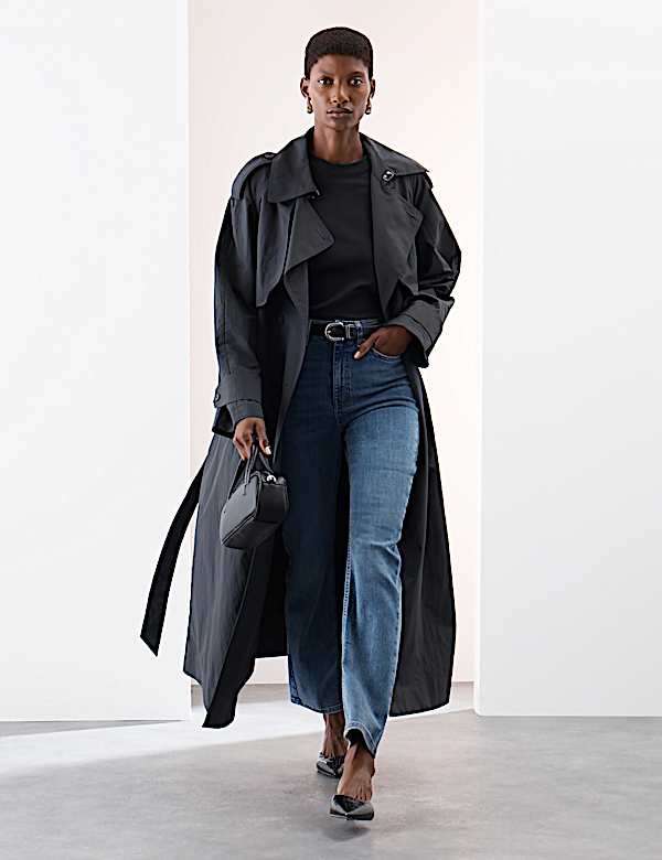 Lyocell™ Blend High Waisted Straight Leg Jeans - MV