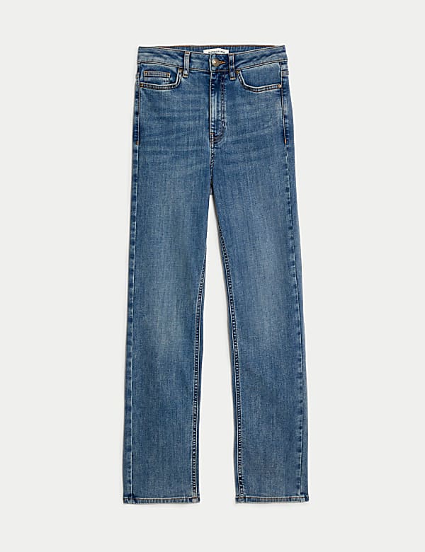 Lyocell™ Blend High Waisted Straight Leg Jeans - MV