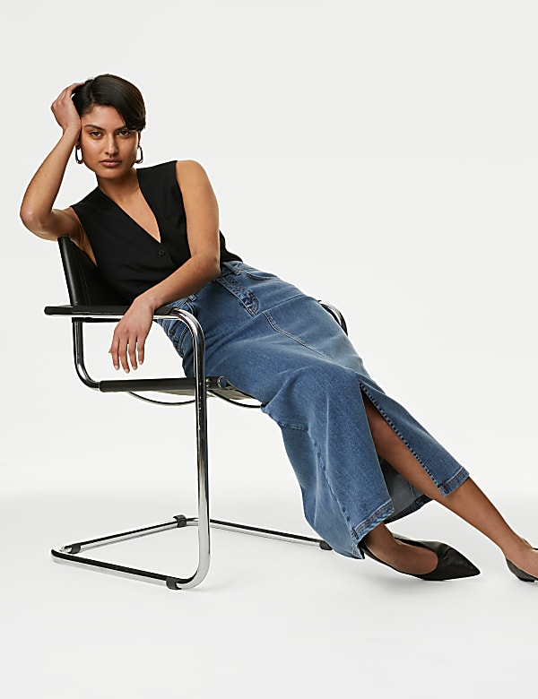 Denim Maxi Skirt - VN
