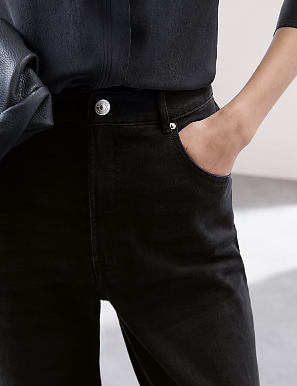 High Waisted Barrel Leg Jeans - AT