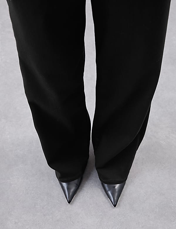 Lyocell Blend Wide Leg Jeans  - MV