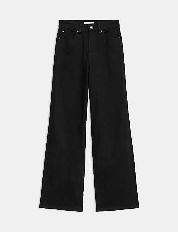 Lyocell Blend Wide Leg Jeans  - MV