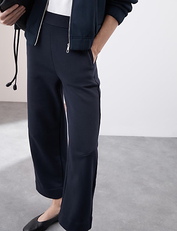 Brushed Barrel Leg Ankle Grazer Joggers - JP