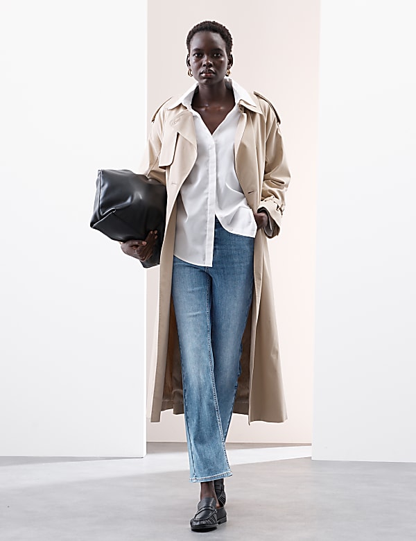 High Waisted Straight Leg Jeans - UA