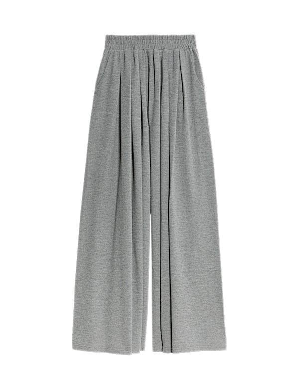 Jersey Wide Leg Joggers