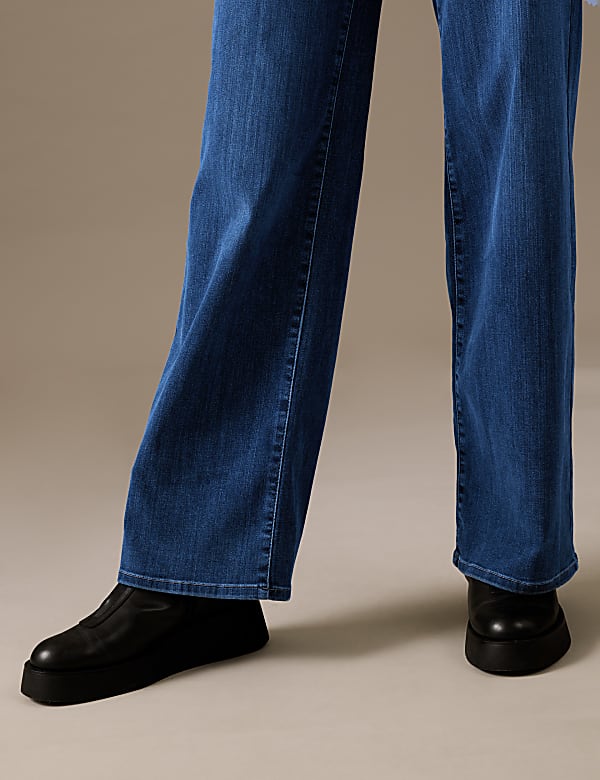 Luxury High Waisted Wide Leg Jeans