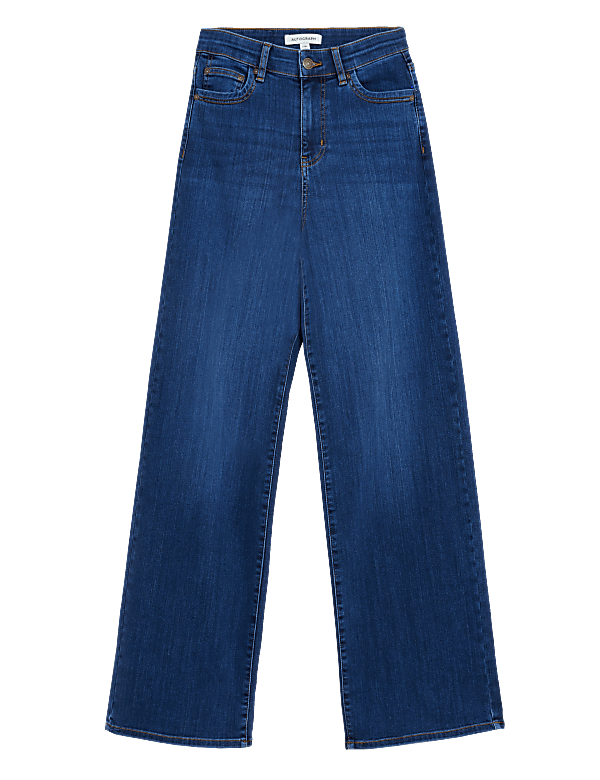 Luxury High Waisted Wide Leg Jeans