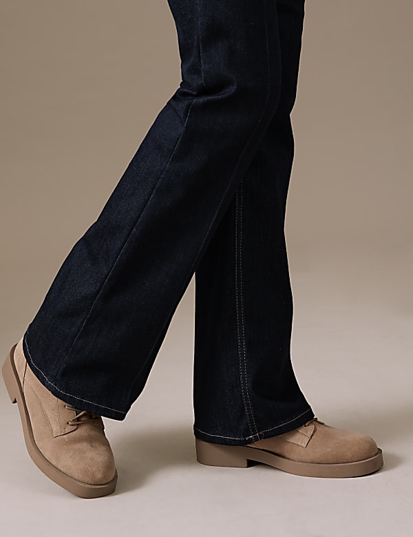 Luxury High Waisted Flared Jeans