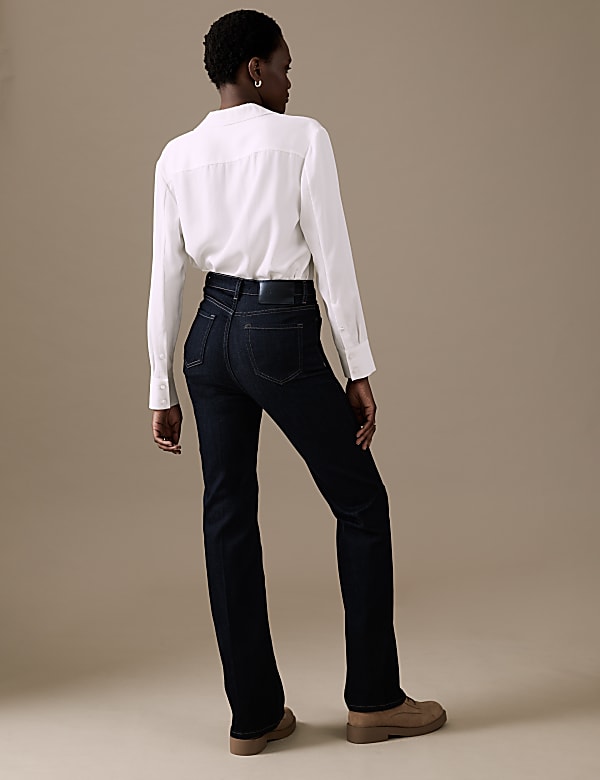Luxury High Waisted Flared Jeans