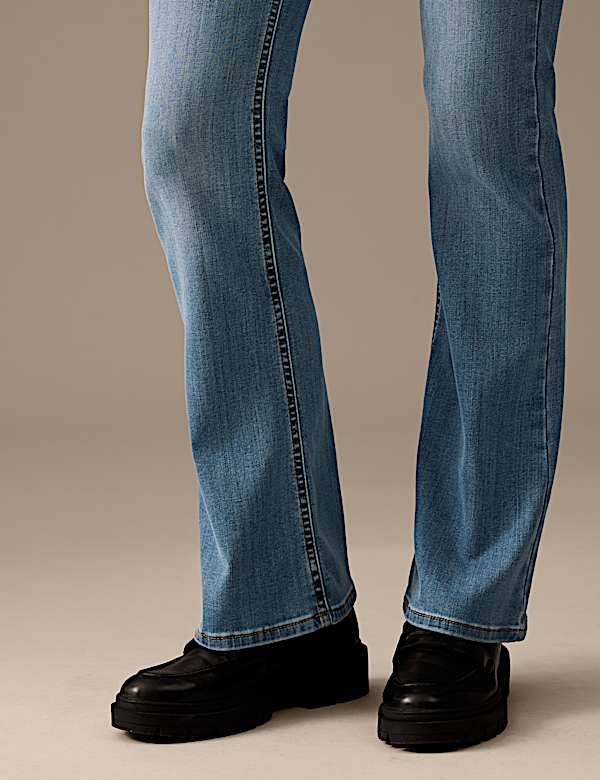 Luxury High Waisted Flared Jeans