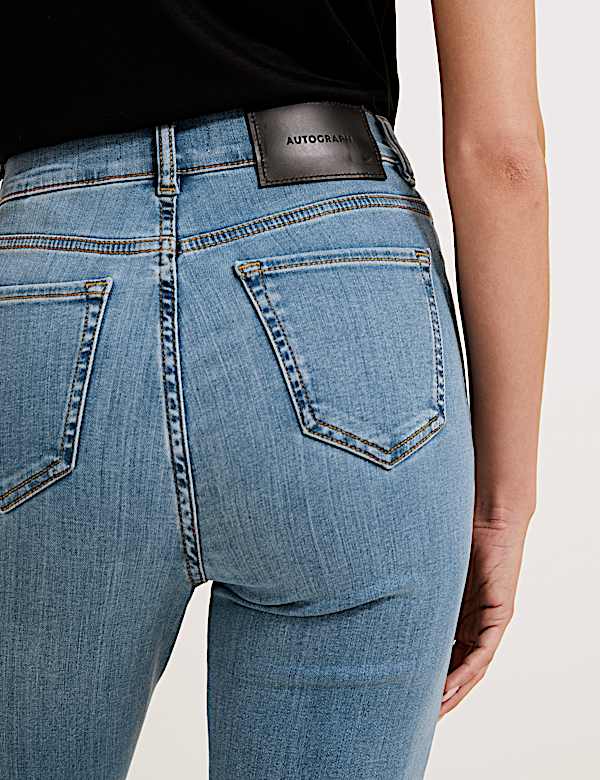 Luxury High Waisted Flared Jeans