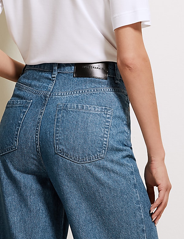 Pure Tencel™ High Waisted Wide Leg Jeans