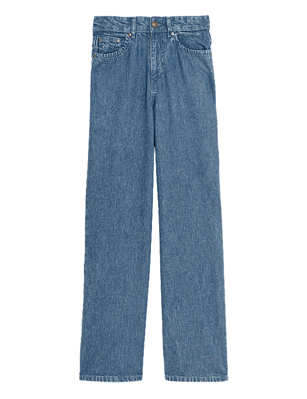 Pure Tencel™ High Waisted Wide Leg Jeans