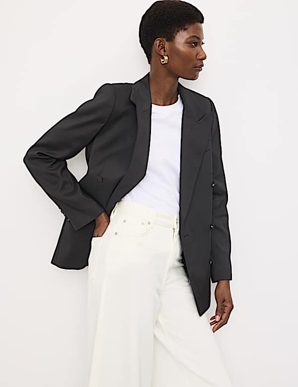 Jeans de pata ancha de cintura alta - ES